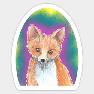 Acid fox Sticker